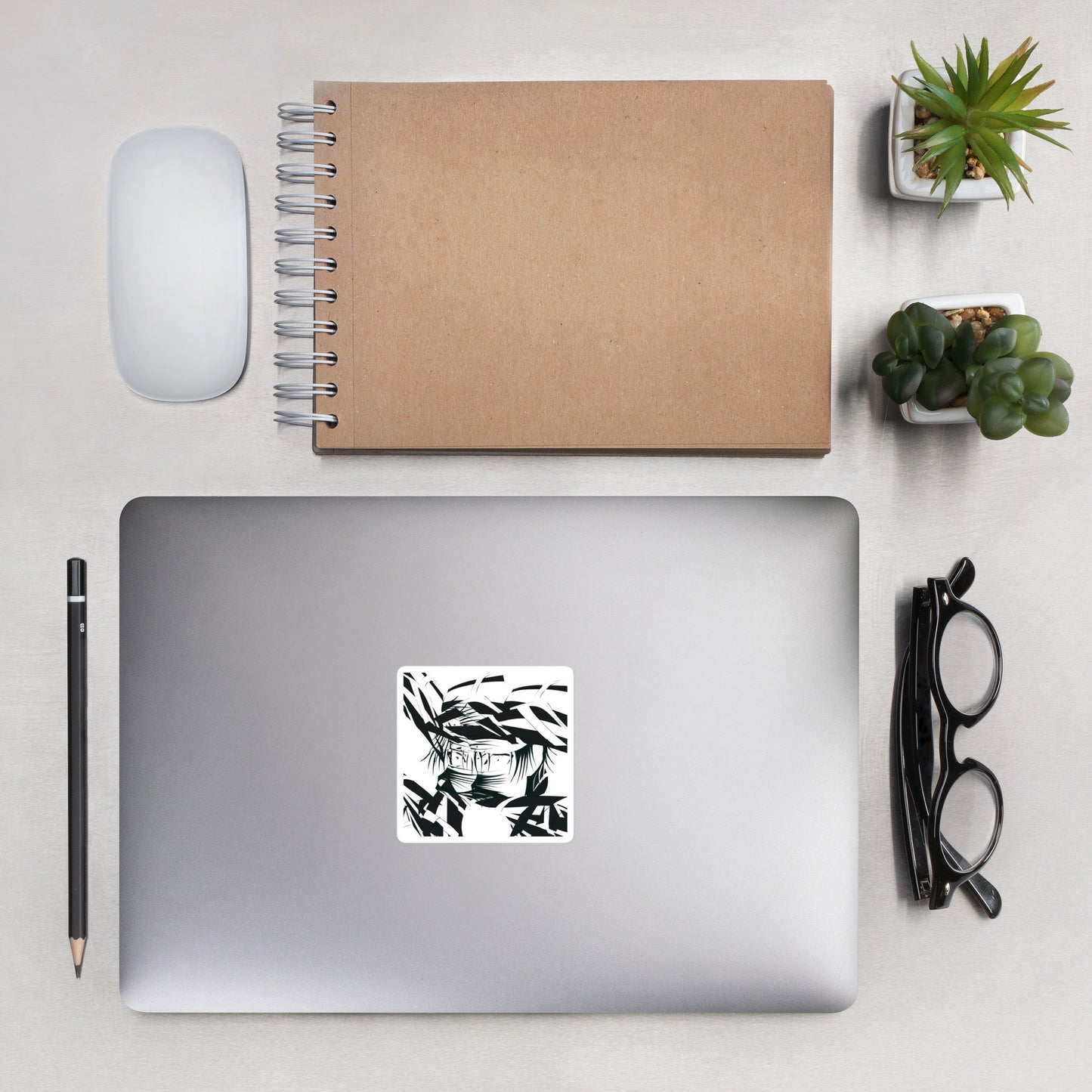 "blank/face" Sticker